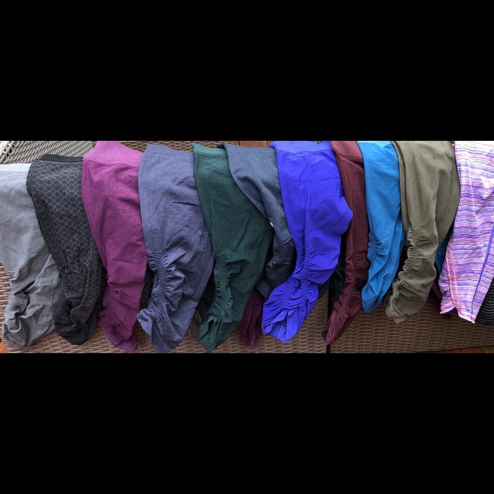 Lululemon sz 4 capri leggings - 11-pair bundle!